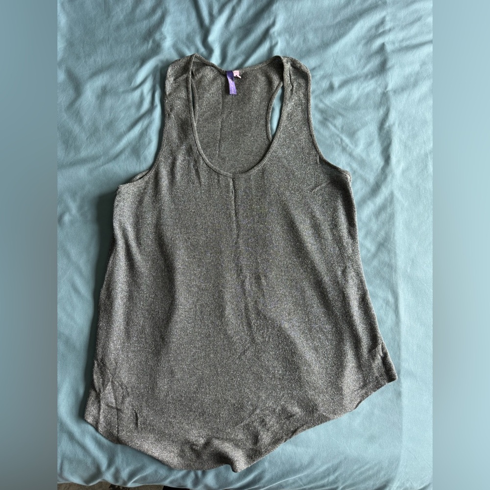 Emma & Sam Metallic Gray Women's Tank Top